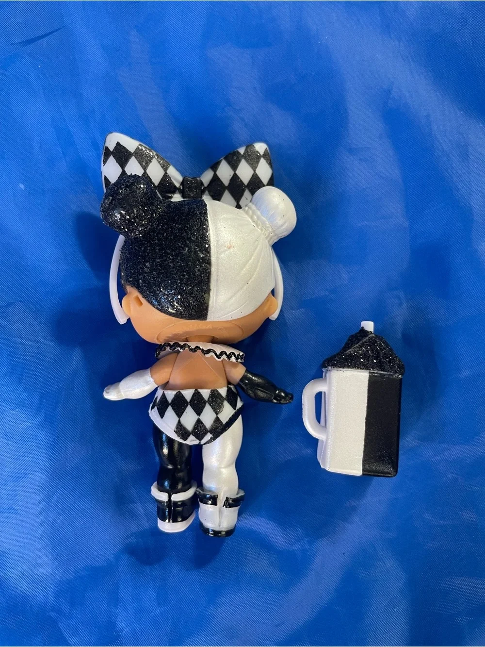 LOL Surprise Lights Glitter Harlequin Girl Doll with Bottle - Incomplete